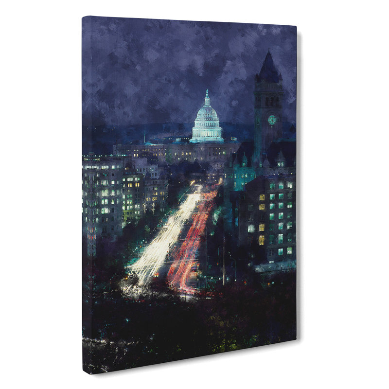 Pennsylvania Avenue In Washington - Wrapped Canvas, 76cm H x 50cm W x 3cm D