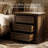 Solid Wood 3-Drawer Nightstand Bedside Table
