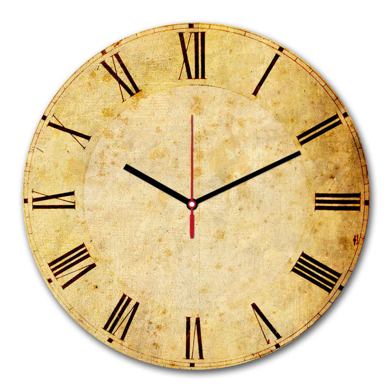 Horloge murale élégante Elegant, 11,8 pouces de diamètre | 100% panneau de fibres à densité moyenne avec une épaisseur de 0,2 pouce | Design élégant pour la maison ou le bureau | La montre moderne ajoute de la sophistication à n'importe quel espa