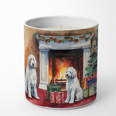 Christmas Tree Scented Tumbler Candle with Ceramic Holder