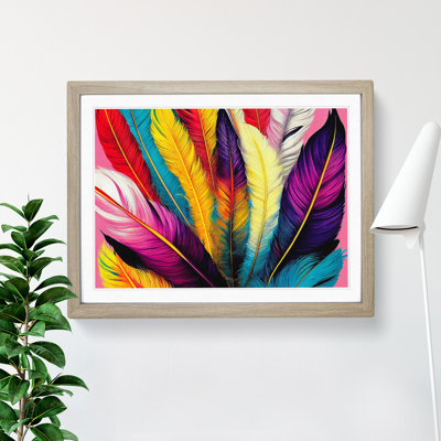 Colourful Bird Feathers Vol.5 - Framed Print