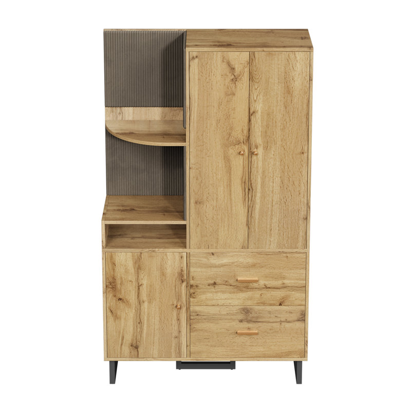 2 Door Wardrobe, Natural