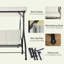 3 Person Porch Swing with Canopy