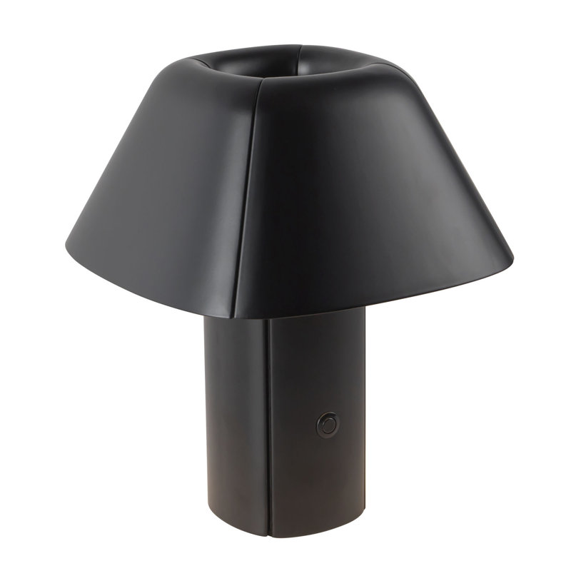 Folio 10-in Black dimmable LED Table Lamp, Black