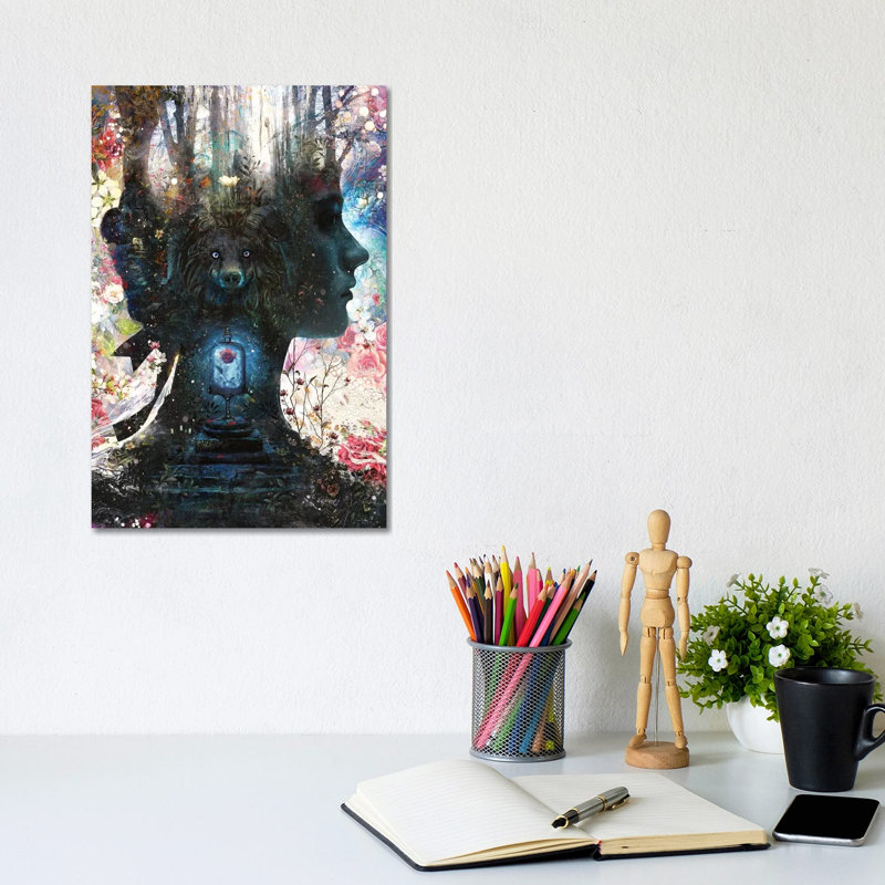 A Beauty And Her Beast by Barrett Biggers - Wrapped Canvas Print, 20.32 cm H x 30.48 cm W