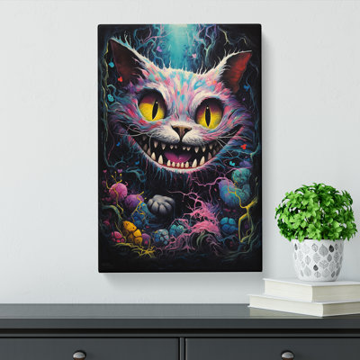 Cheshire Cat Action - Print on Canvas