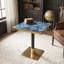 Ensemble de 2 tables de salle à manger carrées modernes-1820057422