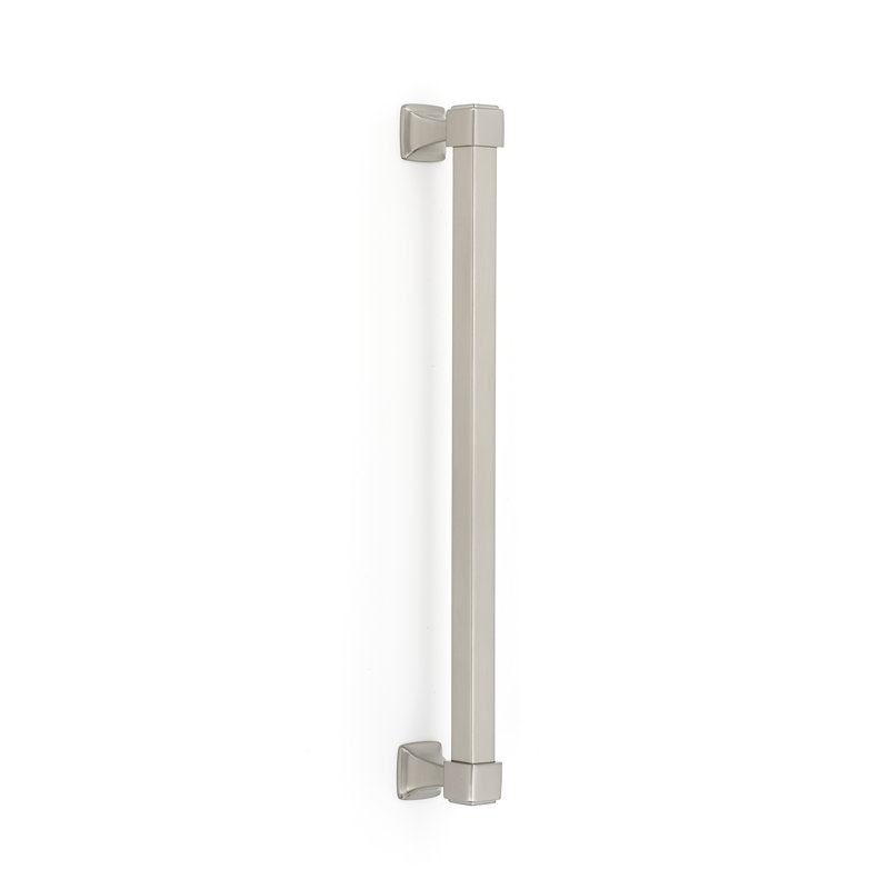 Poignée barre 12 po Cube, Nickel satiné