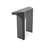 Black Hexagonal Acrylic Console Table-107088602