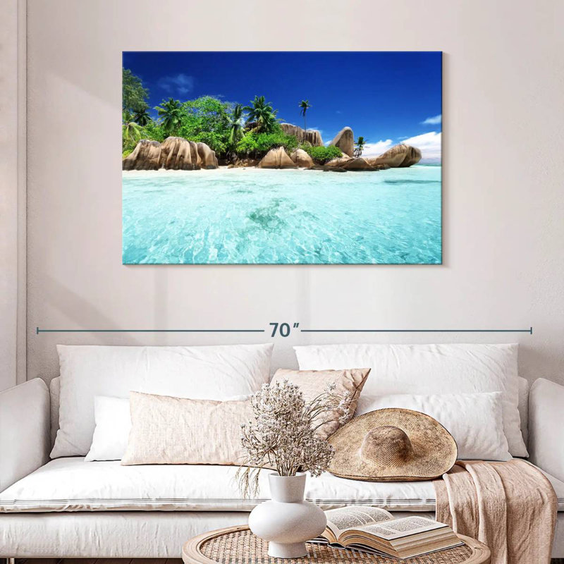 Gillard La Digue au large, H 30 po x l 45 po