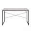 Bureau d'écriture rectangulaire, plateau en faux béton blanc antique et noir-336601994