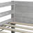 Twin Over Twin Solid Wood Floor Bunk Beds With Panelled Headboard And Footboard-742534558