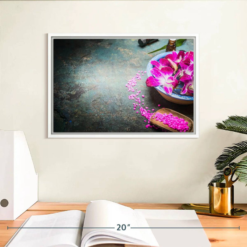 Spa Fusion, Cadre flottant blanc, 13 po x 9 po