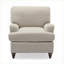 Fauteuil d'appoint rembourré brun clair Candor brun (avoine de mer), siège pour adulte dans la chambre du salon-383542075