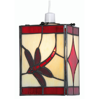 22 cm H Rectangle Glass Pendant Shade ( Screw On )