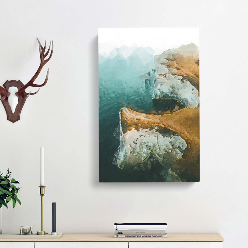 Old Harry Rocks In Dorset - Wrapped Canvas Painting, 50cm H x 35cm W x 3cm D