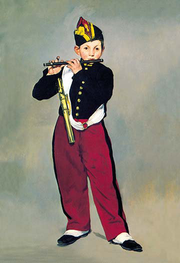 " Le Fife " by Edouard Manet, 42" H x 28" W x 1.5" D