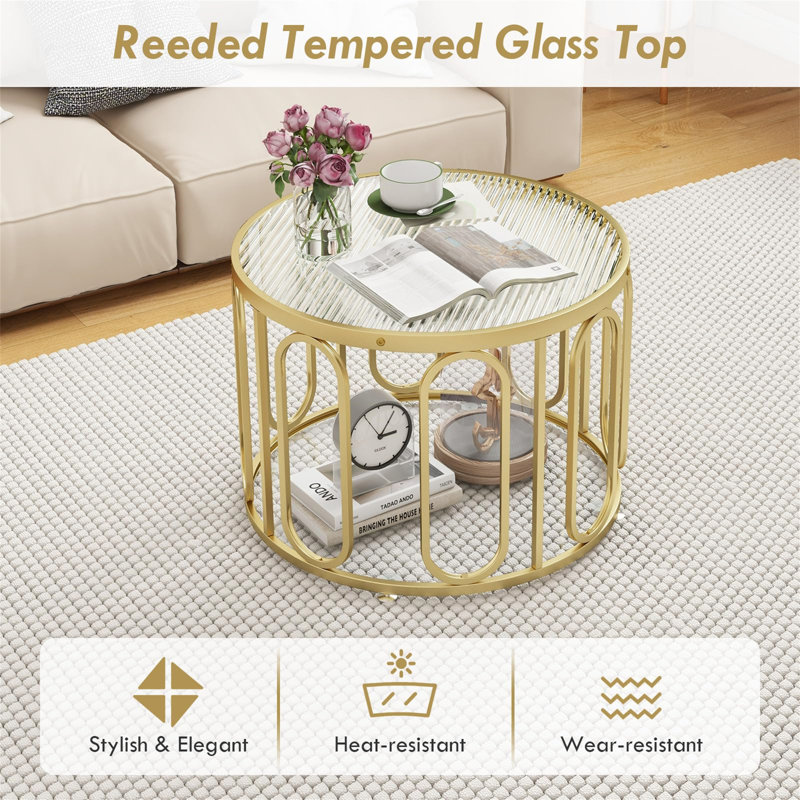 Agim Coffee Table with Storage