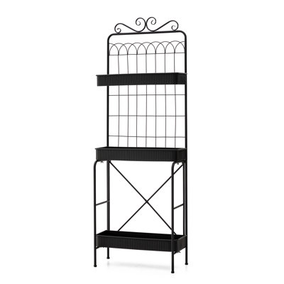 Audriana Metal Weather Resistant Plant Stand