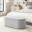 Banc de rangement moderne avec repose-pieds ovale-130059829