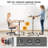 Mobile Standing Desk Height Adjustable Sit to Stand Laptop Desk, Natural Natural