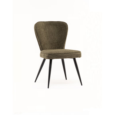 Iowa 48cm H Upholstered Metal Side Chair