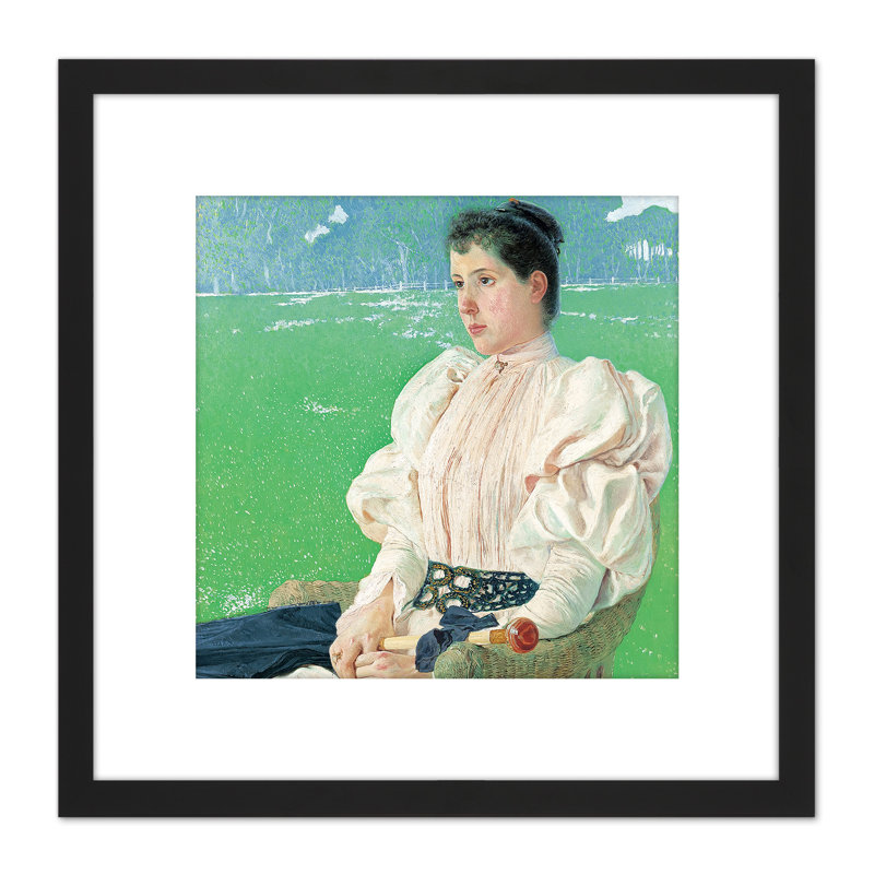 Anselmo Guinea Portrait Of A Lady Painting by Anselmo Guinea - Single Picture Frame Painting