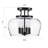 Akima 3 - Light Glass Semi Flush Mount Light-624238045