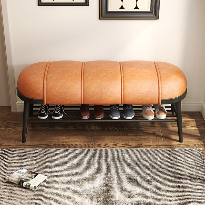 Banc rembourré orange, Orange