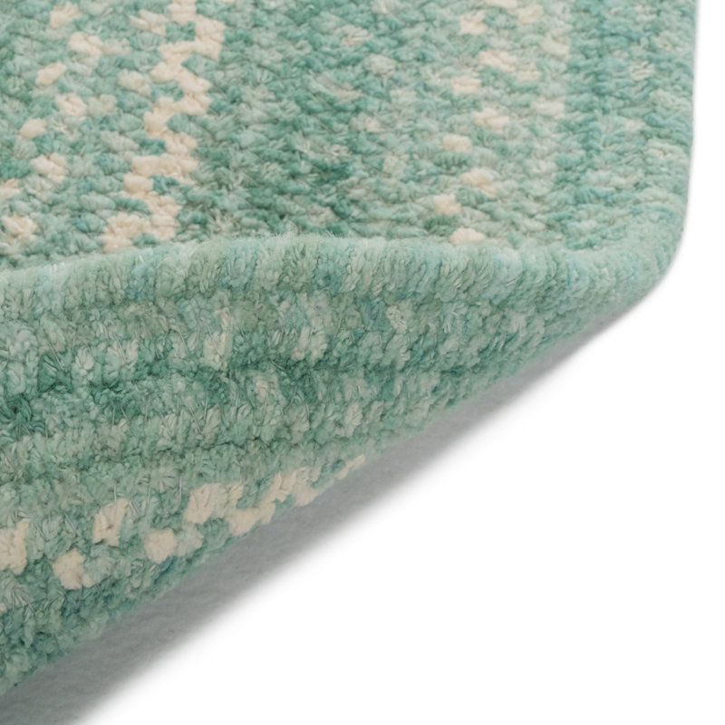 Kokko Cotton Indoor Rug, Concentric Rectangle 9' 2" x 13' 2"