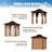 Aluminum Patio Hardtop Gazebo-110997366