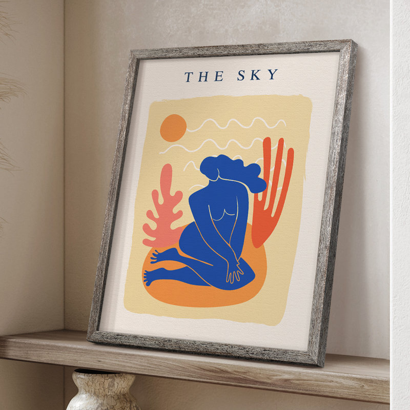 Matisse CECXVII, reproduction d'art encadrée - bois massif, H 21 po x l 17 po