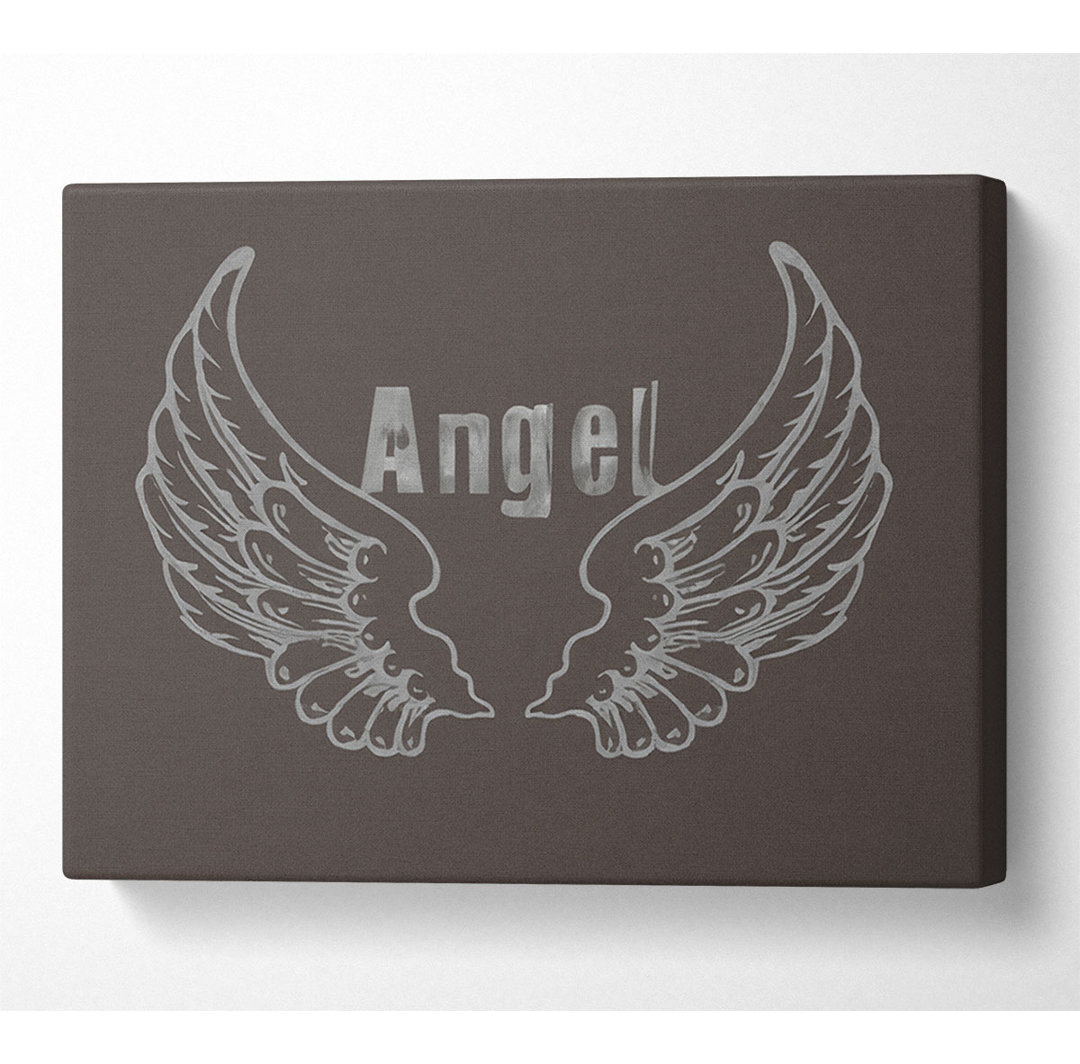 Angel Wings 2 Chocolate - Kunstdrucke auf Leinwand - Wrapped Canvas