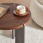 Table basse ronde en bois avec 3 pieds noirs Metel-550965218-550965221