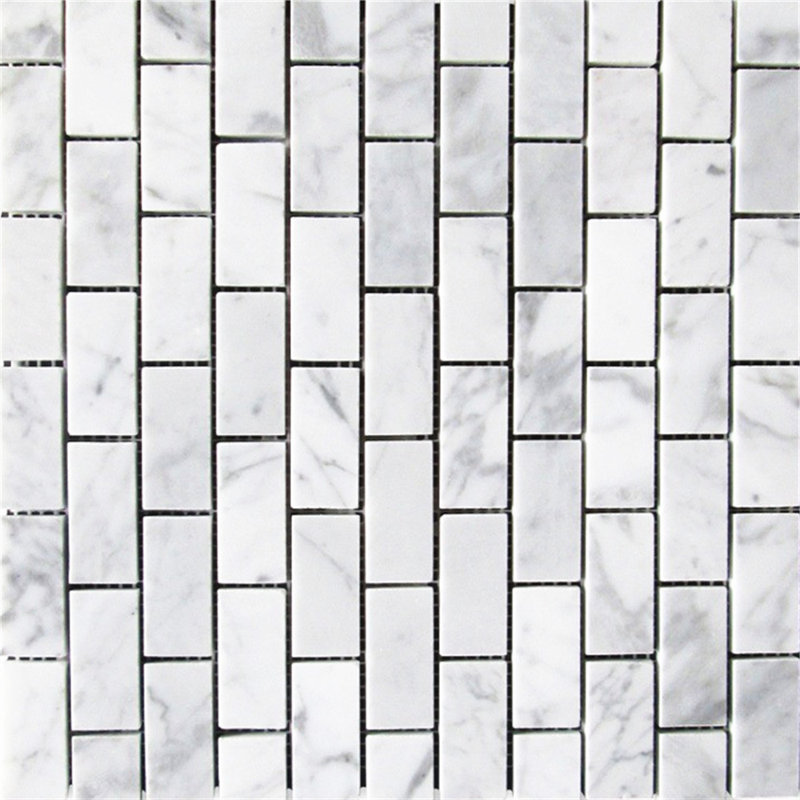 12" x 12" Marble Brick Joint Mosaic Wall & Floor Tile