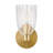 Whistler 1-Light Wall Sconce in Natural Brass
