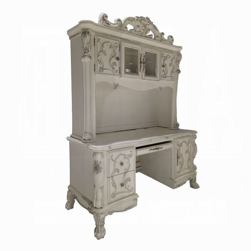 Bureau d'ordinateur l 72 po avec huche et armoire Luyn, H 88 po x l 72 po x P 24 po