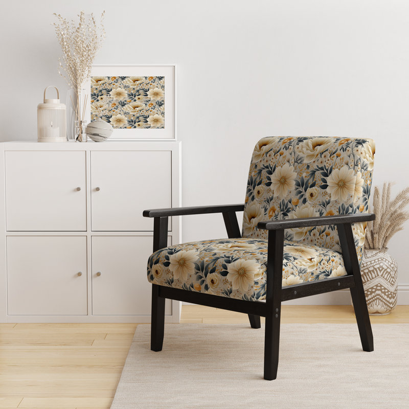Motif bohème neutre avec motif de fleurs neutres et motif bohème beige