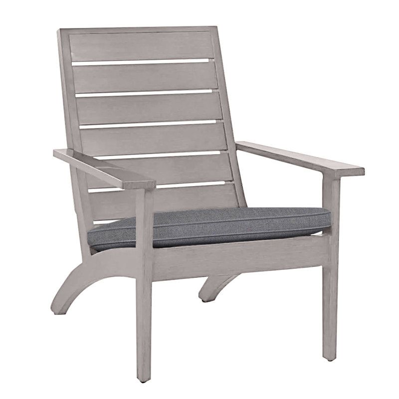 Kennebunkport Aluminum Adirondack Chair - Oyster, Oyster, Welt, Verona Mist