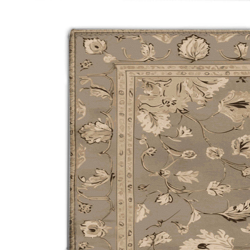 Tapis gris d'intérieur et d'extérieur Tabriz, Rectangulaire 8 pi x 10 pi