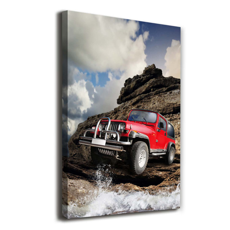 Off-Road Car - Wrapped Canvas Print
