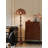 French Mid-Century Wrought Iron & Rattan Floor Lamp