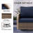 Wicker 2 - Person Modular Patio Conversation Set with Cushions-115188349