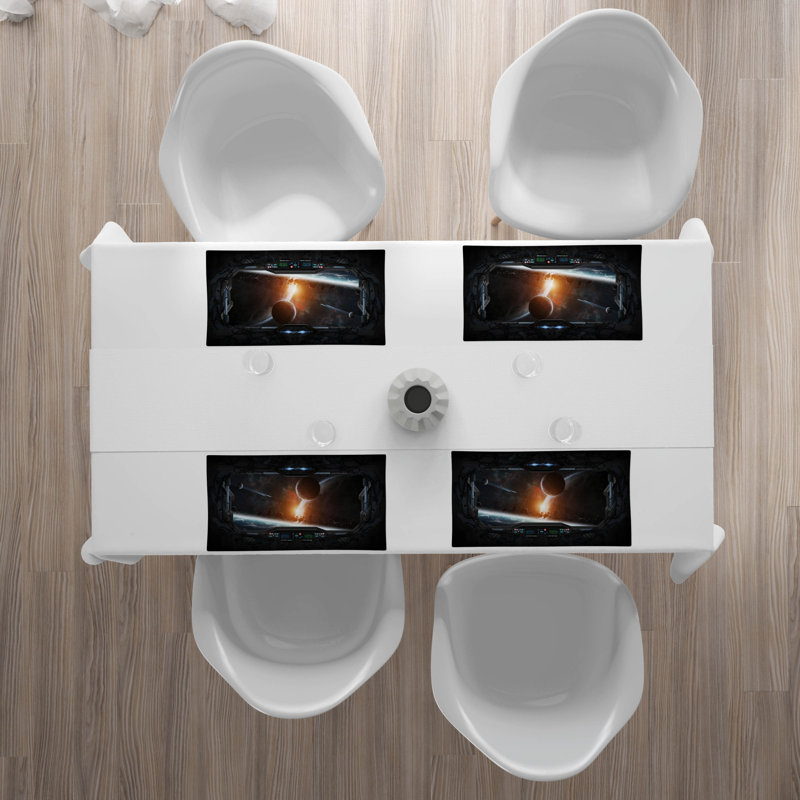 Polyester Abstract Rectangle Placemat