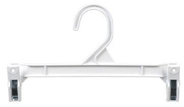Cintre en plastique en plastique pour jupe / pantalons, H 5 po x l 11,5 po
