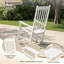 Chaises berçantes de patio en bois massif (ensemble de 2)-808577526