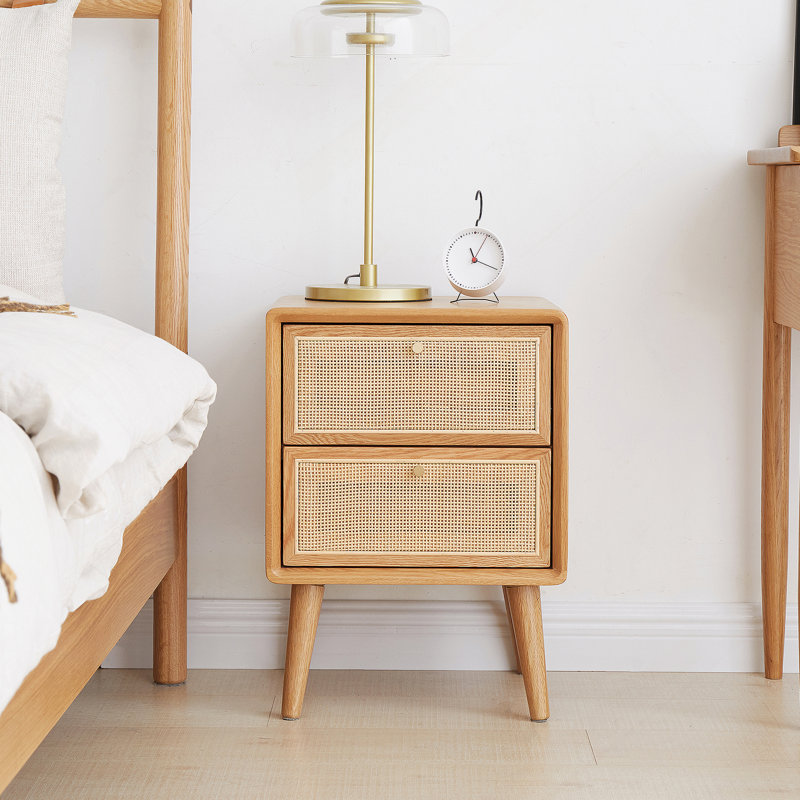 Table de chevet en bois massif Pure