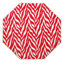 Tapis beige / rouge à imprimé animal-1370297261