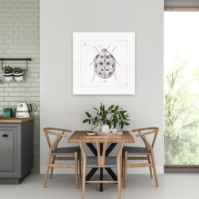 Contemporary Art Contemporary Ladybug Beetle Art by Daphne Brissonnet - Wrapped Canvas Print, 81.28 cm H x 81.28 cm W