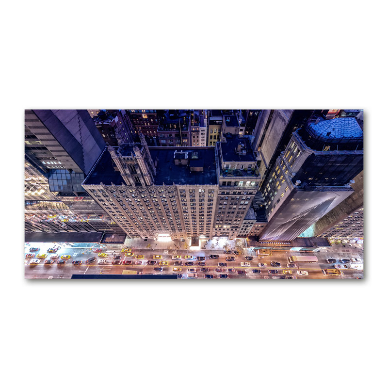 New York By Night - Print, Canvas, 50cm H x 100cm W x 2cm D